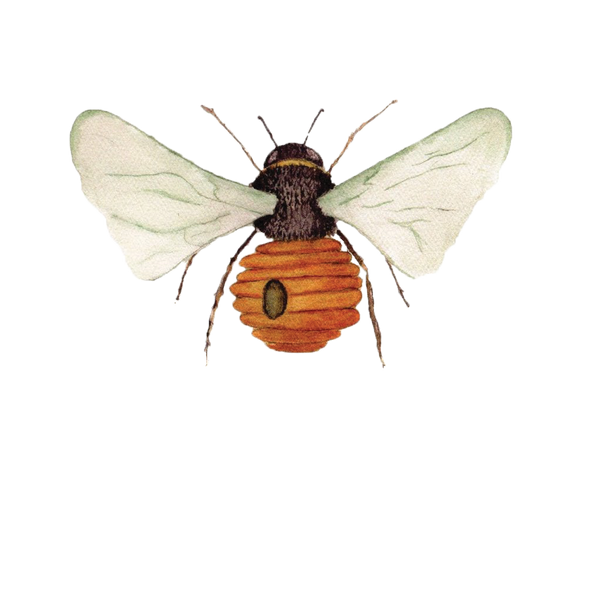 Bumble-bee-with-hive-booty-patricia's-stationery-designs